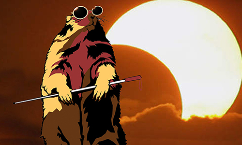 woodchuck_eclipsebehind it